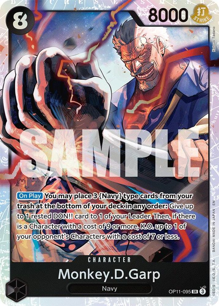Monkey.D.Garp (OP11-095) Super Rare - One Piece A Fist of Divine Speed