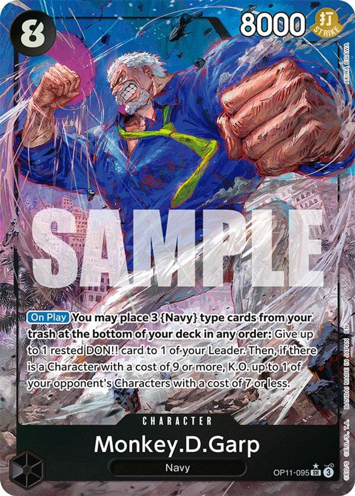 [ALTERNATE ART] Monkey.D.Garp (Alternate Art)  (OP11-095) SR★ - One Piece A Fist of Divine Speed