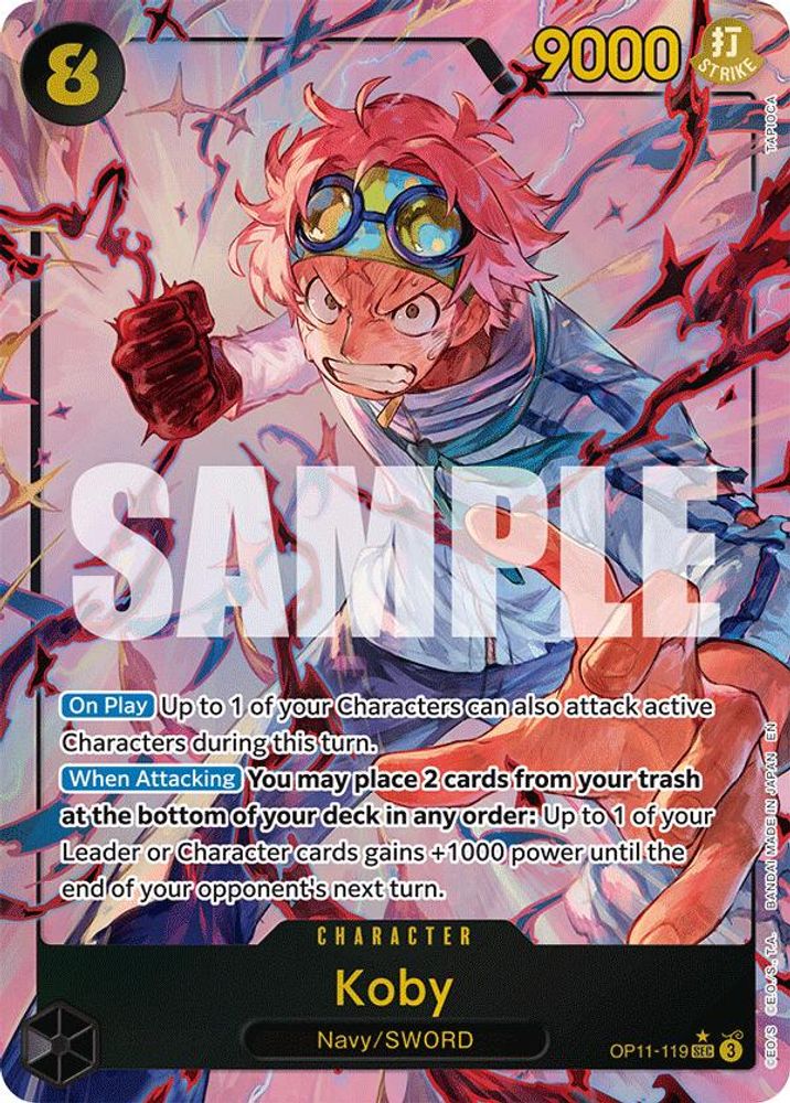 [ALTERNATE ART] Koby (119) (Alternate Art)  (OP11-119) SEC★ - One Piece A Fist of Divine Speed