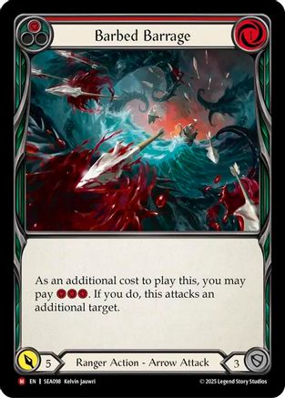 [Rainbow Foil] Barbed Barrage (#SEA098) - Majestic - FAB High Seas