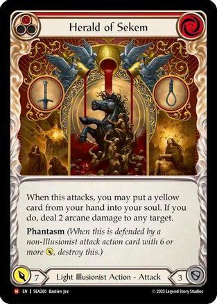 [Rainbow Foil] Herald of Sekem (#SEA260) - Majestic - FAB High Seas