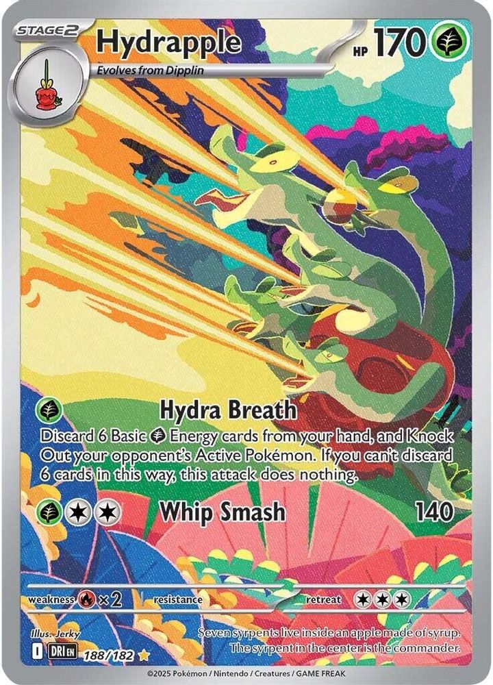 Hydrapple - [  188/182 ] - Illustration Rare - Pokemon SV10 Destined Rivals