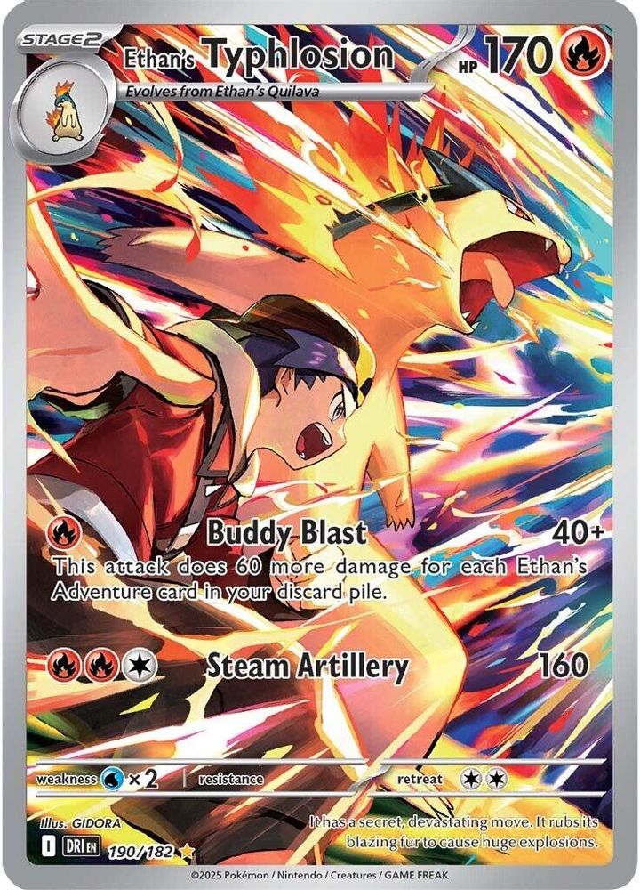Ethan's Typhlosion - [  190/182 ] - Illustration Rare - Pokemon SV10 Destined Rivals
