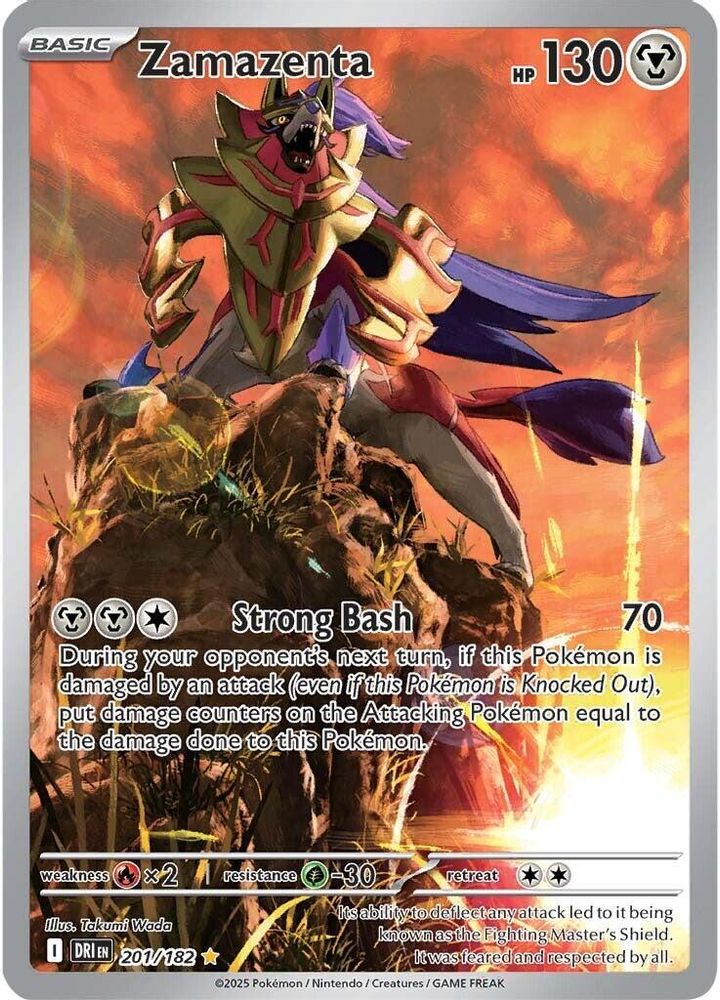 Zamazenta - [  201/182 ] - Illustration Rare - Pokemon SV10 Destined Rivals