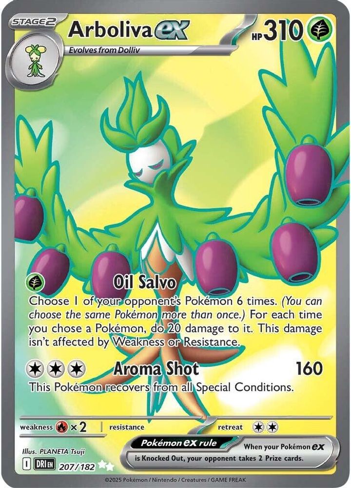 Arboliva ex - [  207/182 ] - Ultra Rare - Pokemon SV10 Destined Rivals
