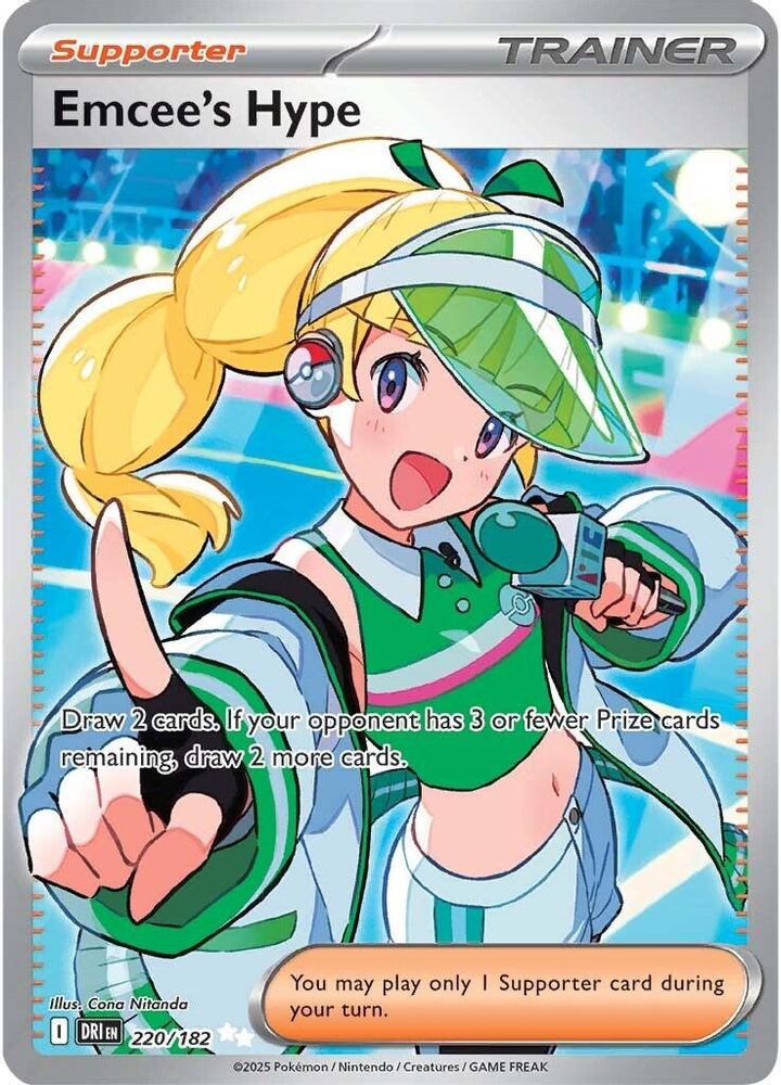 Emcee's Hype - [  220/182 ] - Ultra Rare - Pokemon SV10 Destined Rivals