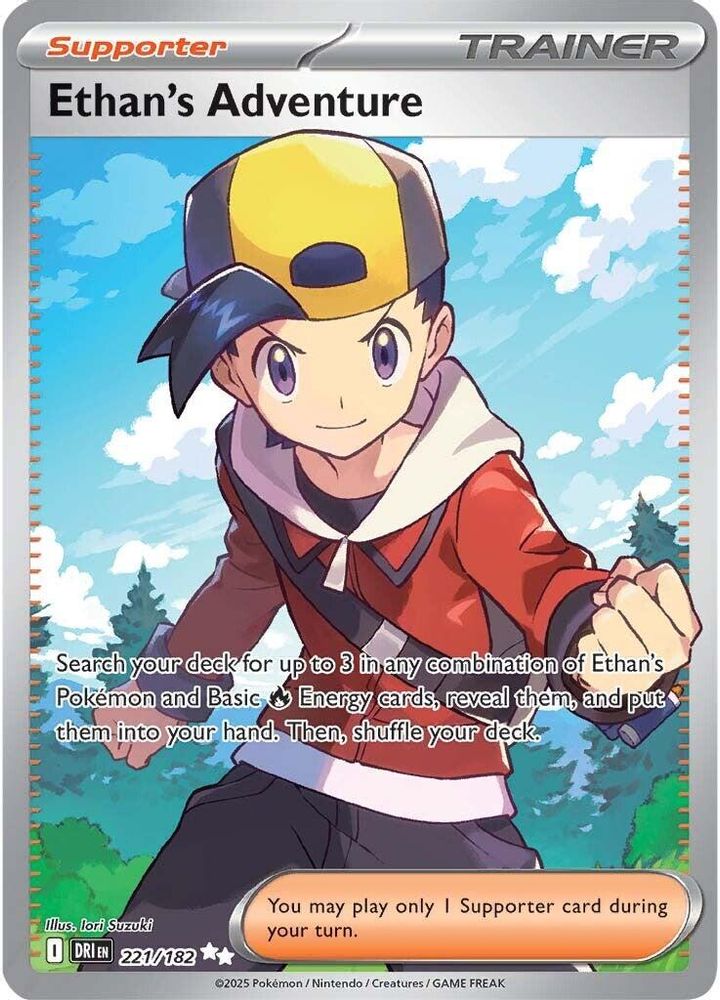 Ethan's Adventure - [  221/182 ] - Ultra Rare - Pokemon SV10 Destined Rivals