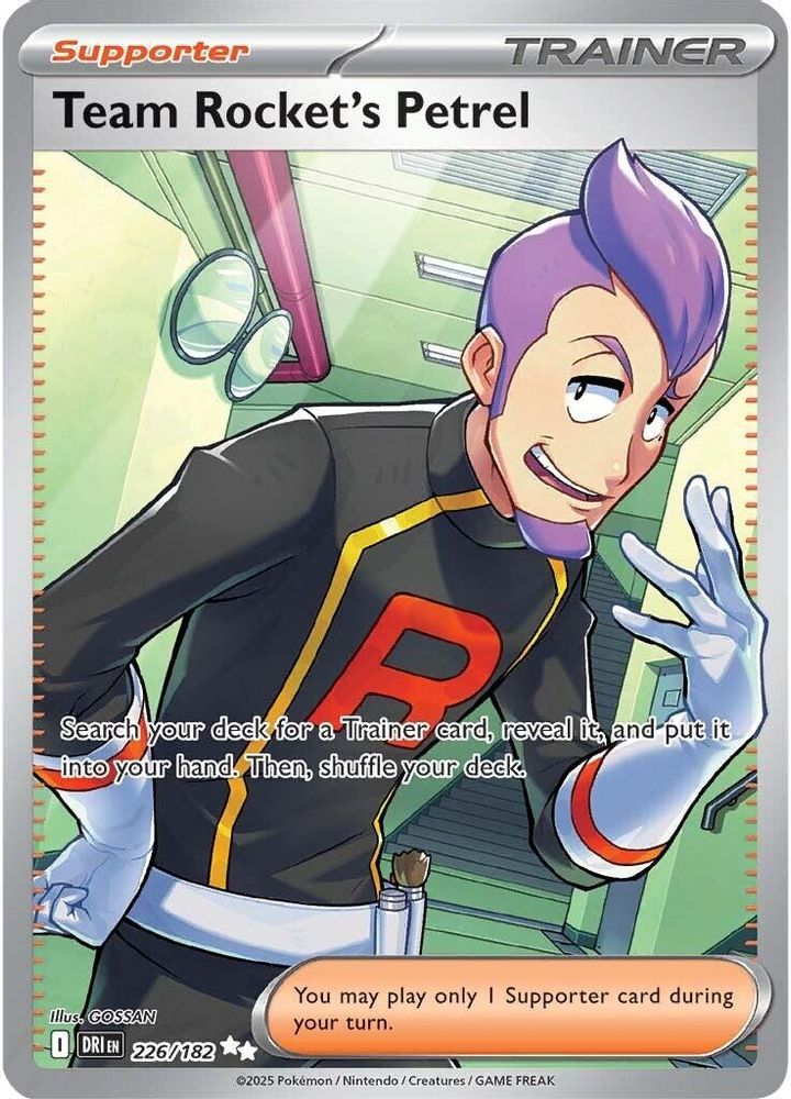 Team Rocket's Petrel - [  226/182 ] - Ultra Rare - Pokemon SV10 Destined Rivals