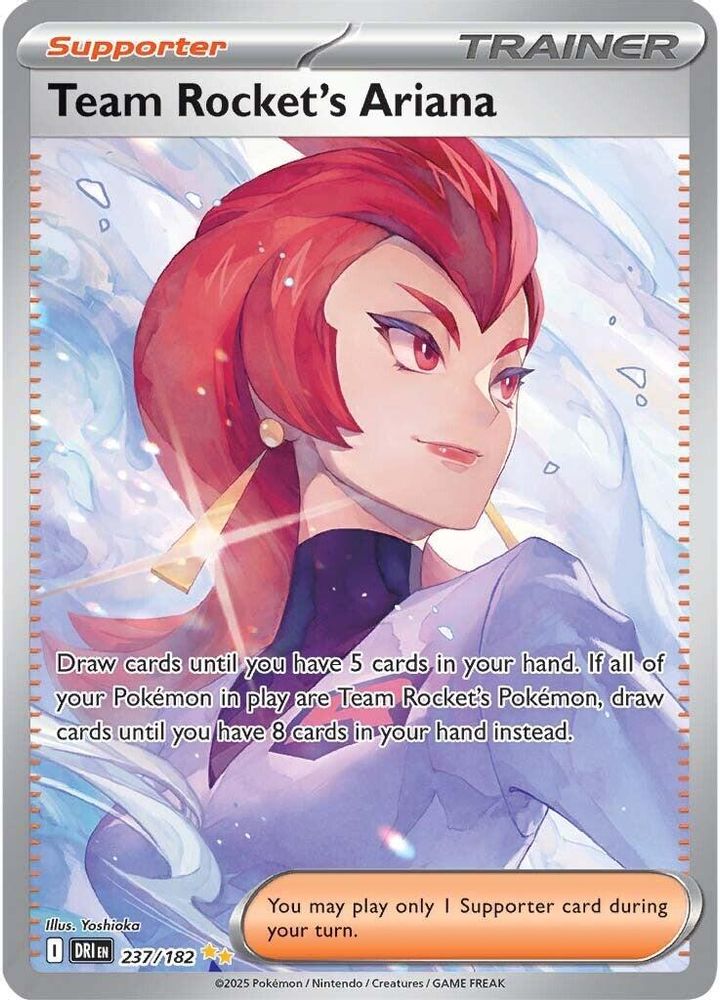 Team Rocket's Ariana - [  237/182 ] - Special Illustration Rare - Pokemon SV10 Destined Rivals