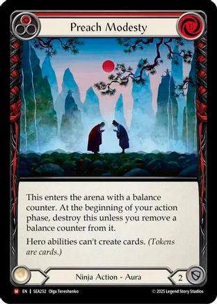 [Rainbow Foil] Preach Modesty (#SEA252) - Majestic - FAB High Seas