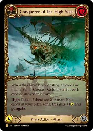 [Cold Foil] Conqueror of the High Seas (Treasure) (#SEA130) - Pirate Booty - FAB High Seas
