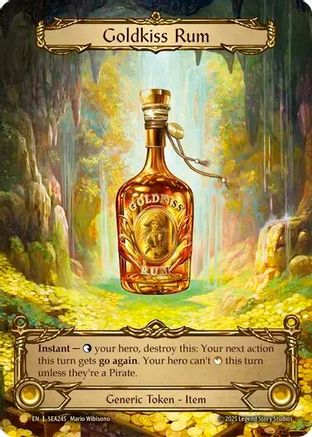 [Rainbow Foil] Goldkiss Rum (Treasure) (#SEA245) - Pirate Booty - FAB High Seas