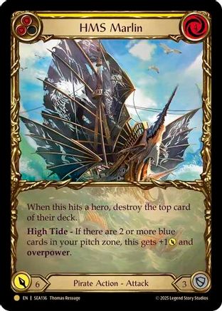 [Cold Foil] HMS Marlin (Treasure) (#SEA136) - Pirate Booty - FAB High Seas