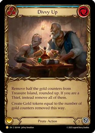 [Cold Foil] Divvy Up (Treasure) (#SEA144) - Pirate Booty - FAB High Seas