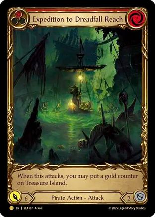 [Cold Foil] Expedition to Dreadfall Reach (Treasure) (#SEA157) - Pirate Booty - FAB High Seas
