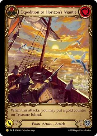 [Cold Foil] Expedition to Horizon's Mantle (Treasure) (#SEA158) - Pirate Booty - FAB High Seas