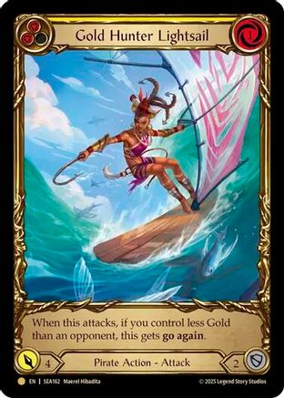 [Cold Foil] Gold Hunter Lightsail (Treasure) (#SEA162) - Pirate Booty - FAB High Seas