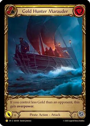 [Cold Foil] Gold Hunter Marauder (Treasure) (#SEA164) - Pirate Booty - FAB High Seas