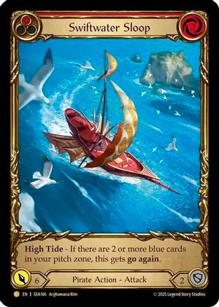 [Cold Foil] Swiftwater Sloop (Red) (Treasure) (#SEA166) - Pirate Booty - FAB High Seas