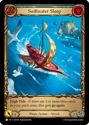 [Cold Foil] Swiftwater Sloop (Blue) (Treasure) (#SEA168) - Pirate Booty - FAB High Seas
