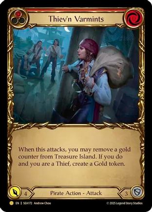 [Cold Foil] Thiev'n Varmints (Treasure) (#SEA172) - Pirate Booty - FAB High Seas