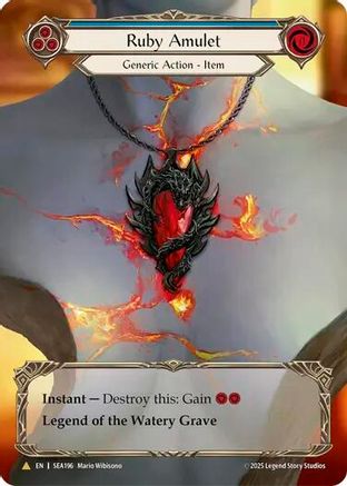 [Cold Foil] Ruby Amulet (Treasure) (#SEA196) - Marvel - FAB High Seas