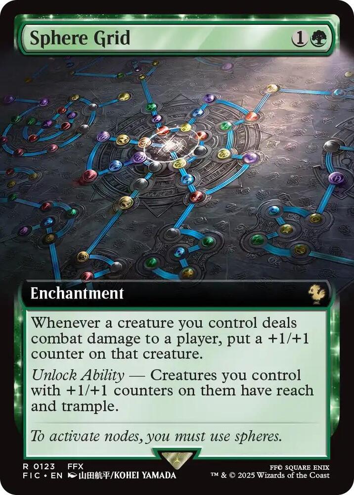 EXTENDED ART Sphere Grid - #123 - Rare Final Fantasy Commander