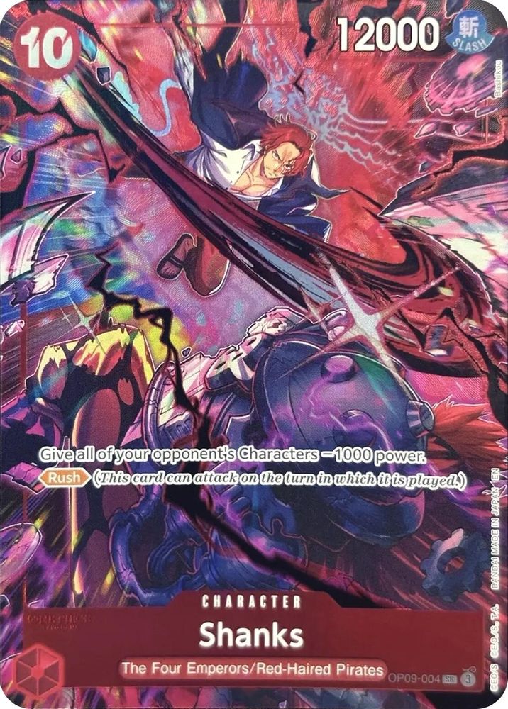 Shanks - OP09-004 - One Piece English Version 2nd Anniversary Set Promo