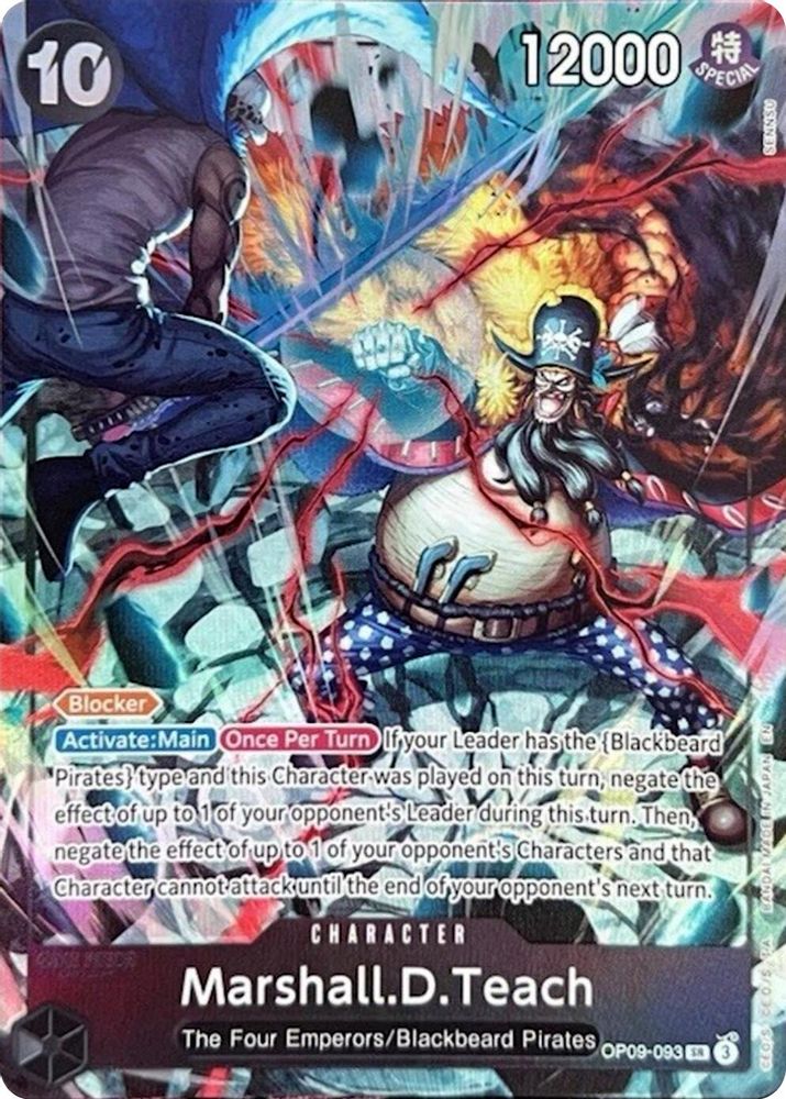 Marshall.D.Teach - OP09-093 - One Piece English Version 2nd Anniversary Set Promo