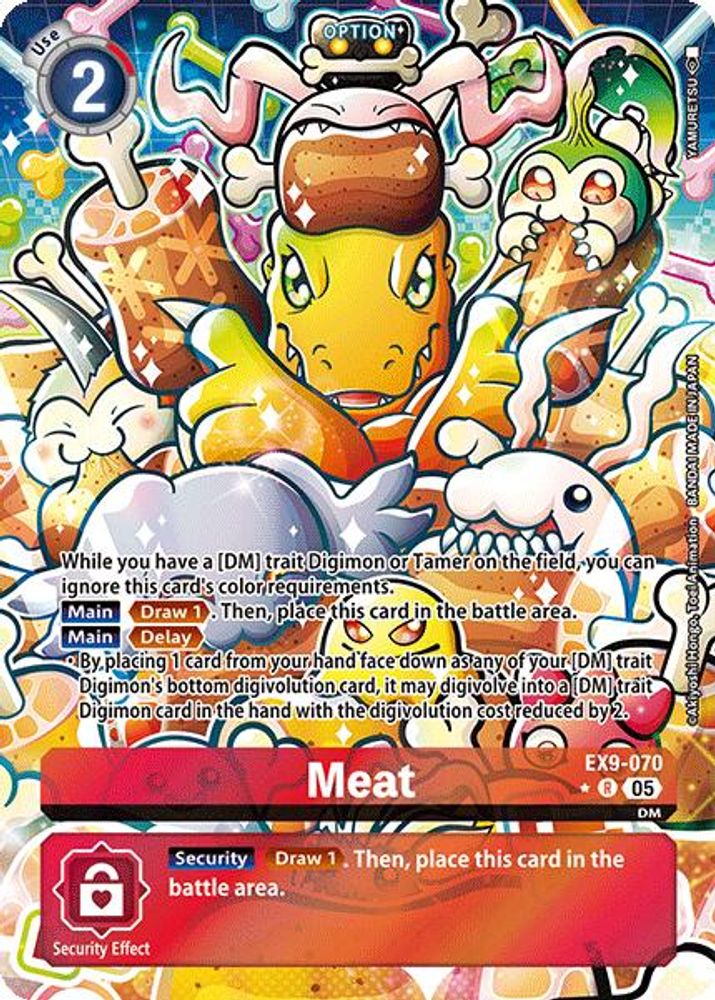 Meat (Alternate Art) (EX9-070) R★ - Digimon Versus Monsters