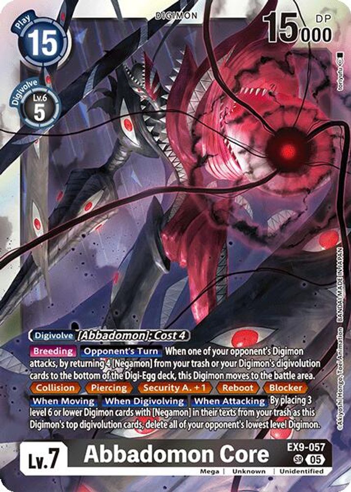 Abbadomon Core (EX9-057) Super Rare - Digimon Versus Monsters