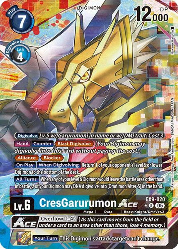 CresGarurumon ACE (Alternate Art) (EX9-020) R★ - Digimon Versus Monsters