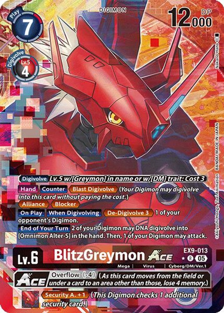 BlitzGreymon ACE (Alternate Art) (EX9-013) R★ - Digimon Versus Monsters