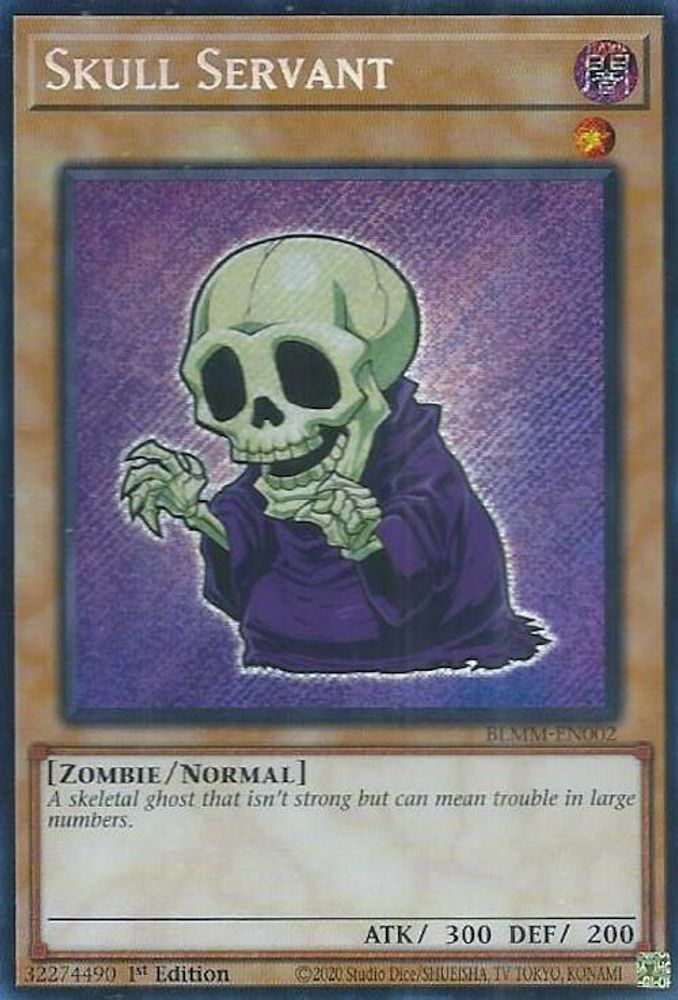 Skull Servant - (BLMM-EN002) - Secret Rare 1st Edition