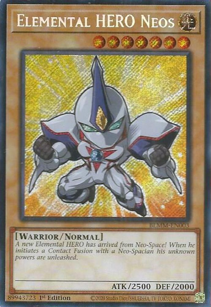 Elemental HERO Neos - (BLMM-EN003) - Secret Rare 1st Edition