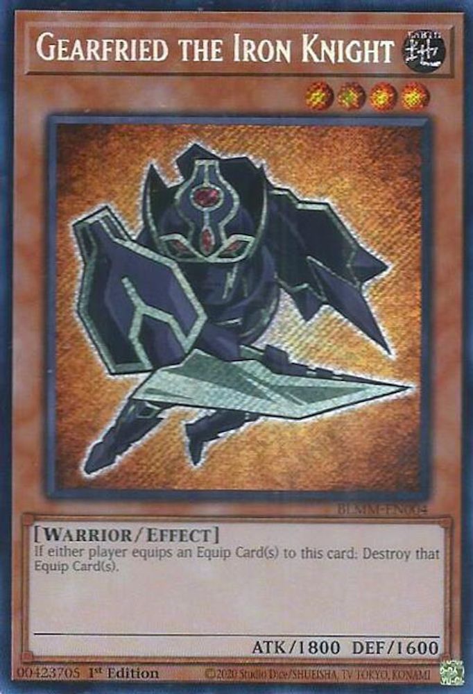 Gearfried the Iron Knight - (BLMM-EN004) - Secret Rare 1st Edition