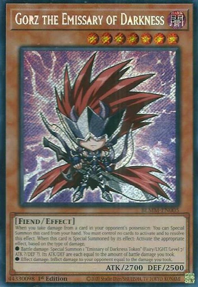 Gorz the Emissary of Darkness - (BLMM-EN005) - Secret Rare 1st Edition