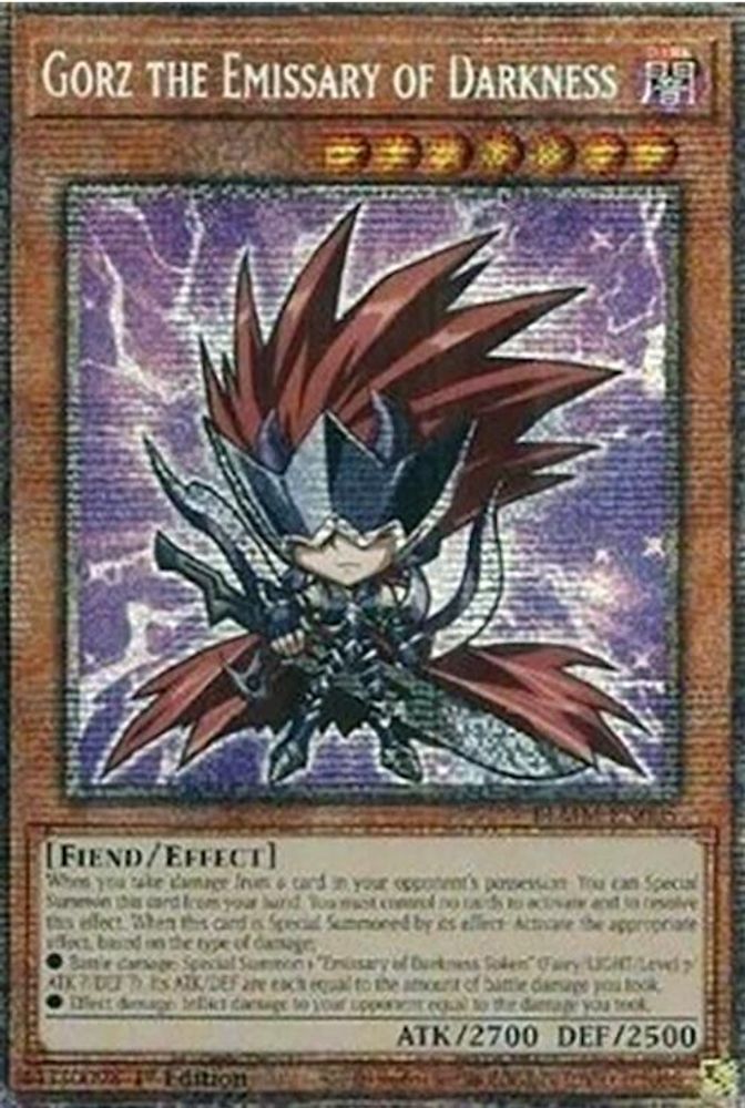 [STARLIGHT RARE] Gorz the Emissary of Darkness (Starlight Rare) - (BLMM-EN005) - 1st Edition