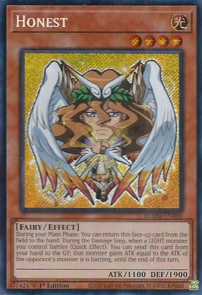Honest - (BLMM-EN006) - Secret Rare 1st Edition