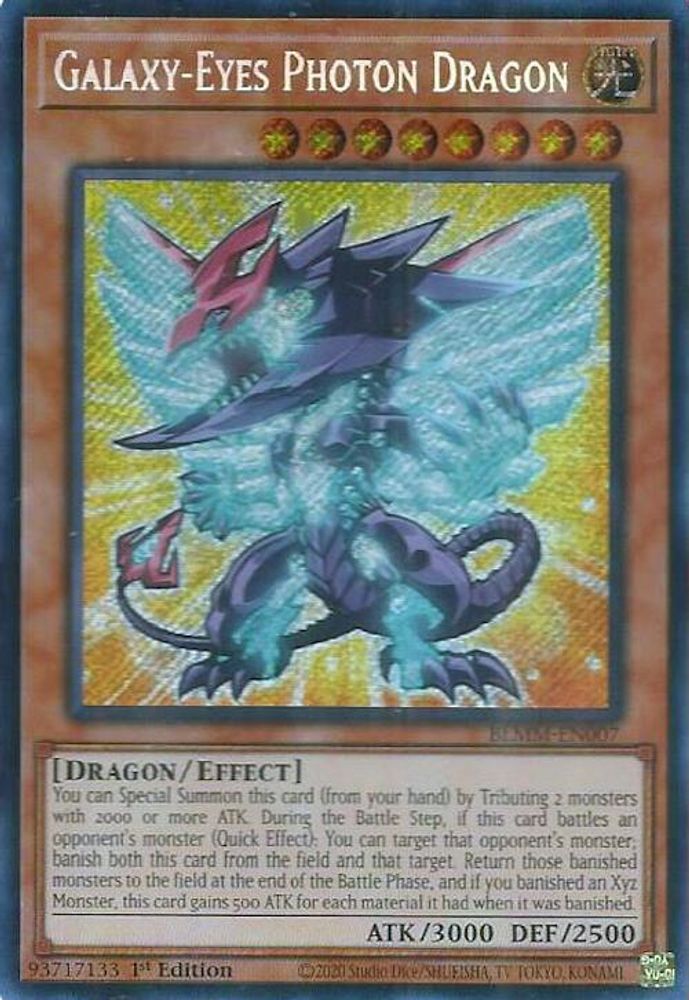 Galaxy-Eyes Photon Dragon - (BLMM-EN007) - Secret Rare 1st Edition