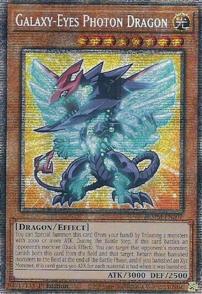 [STARLIGHT RARE] Galaxy-Eyes Photon Dragon (Starlight Rare) - (BLMM-EN007) - 1st Edition