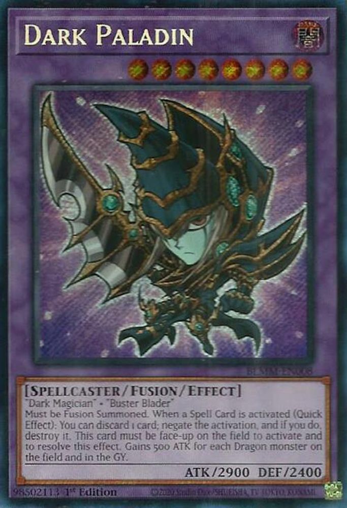 Dark Paladin - (BLMM-EN008) - Secret Rare 1st Edition