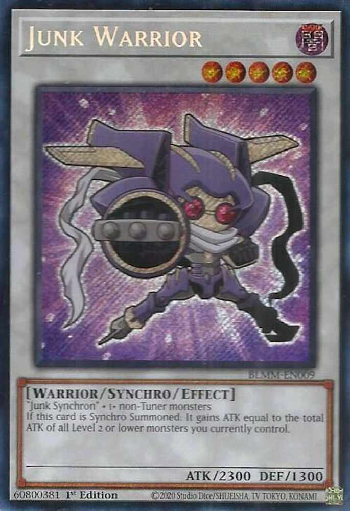 Junk Warrior - (BLMM-EN009) - Secret Rare 1st Edition