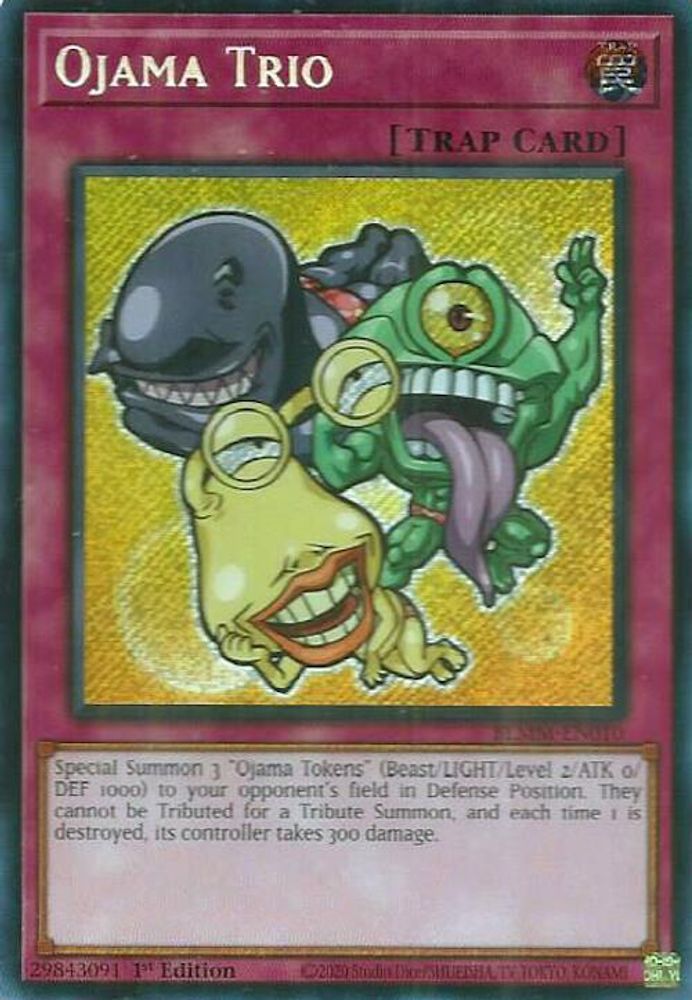 Ojama Trio - (BLMM-EN010) - Secret Rare 1st Edition