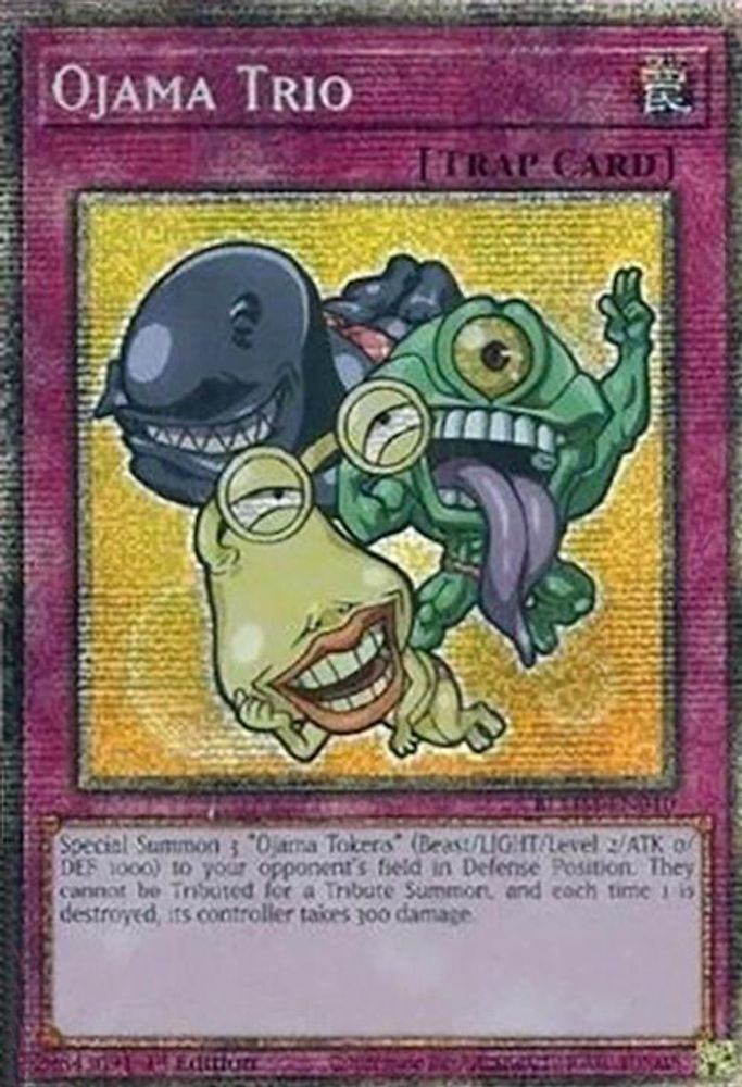 [STARLIGHT RARE] Ojama Trio (Starlight Rare) - (BLMM-EN010) - 1st Edition