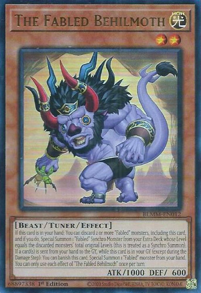 The Fabled Behilmoth - (BLMM-EN012) - Ultra Rare 1st Edition