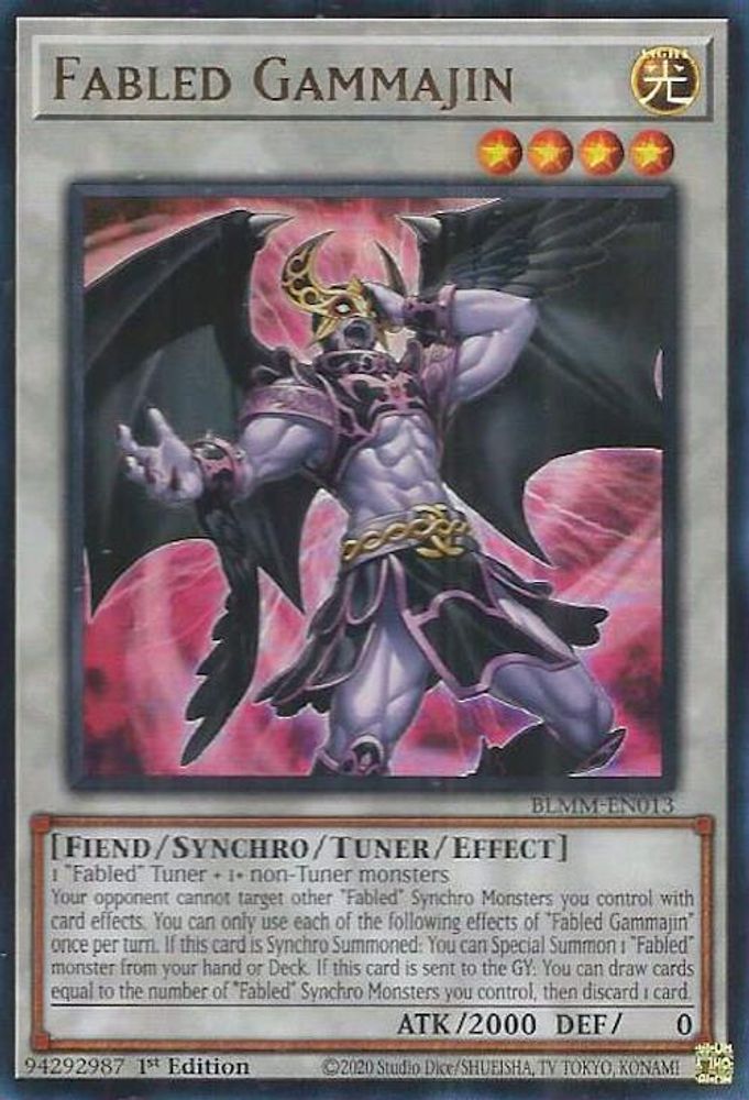 Fabled Gammajin - (BLMM-EN013) - Ultra Rare 1st Edition