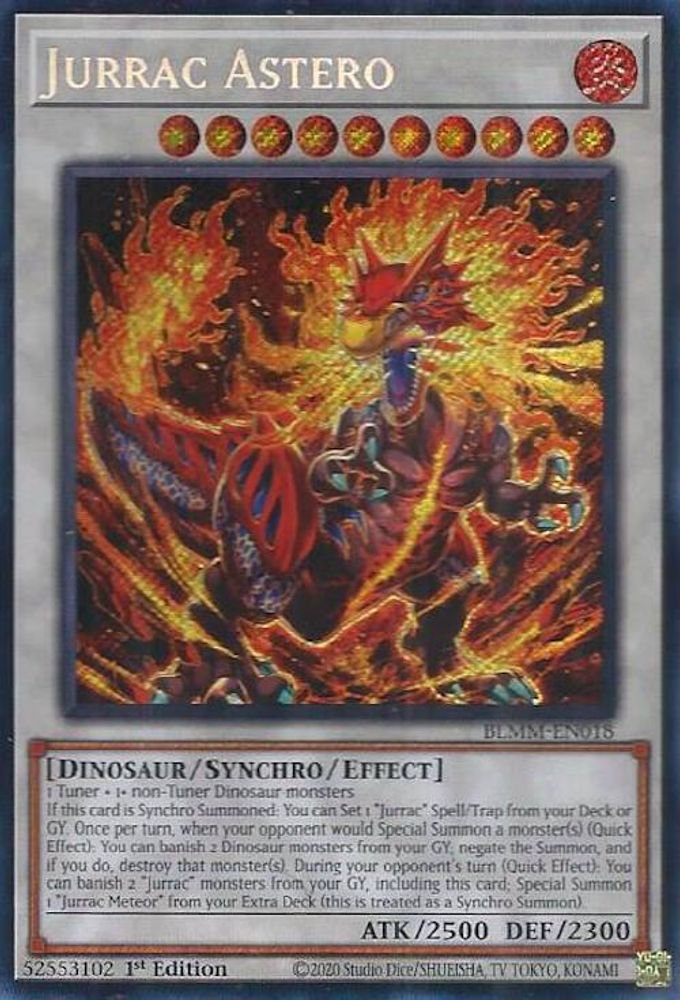 Jurrac Astero - (BLMM-EN018) - Secret Rare 1st Edition