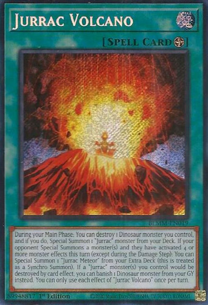Jurrac Volcano - (BLMM-EN019) - Secret Rare 1st Edition