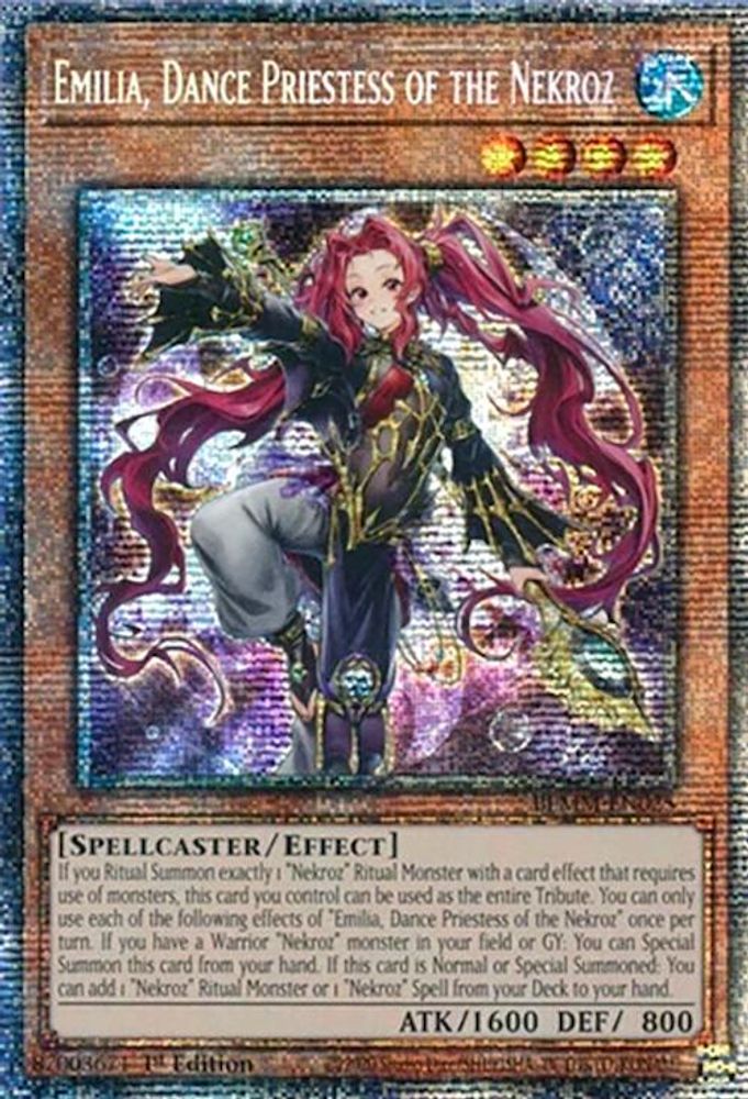 [STARLIGHT RARE] Emilia, Dance Priestess of the Nekroz (Starlight Rare) - (BLMM-EN025) - 1st Edition